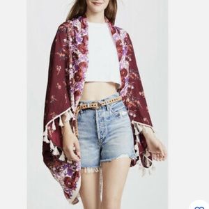 Free People Bali Wrapped in Blooms Floral Kimono